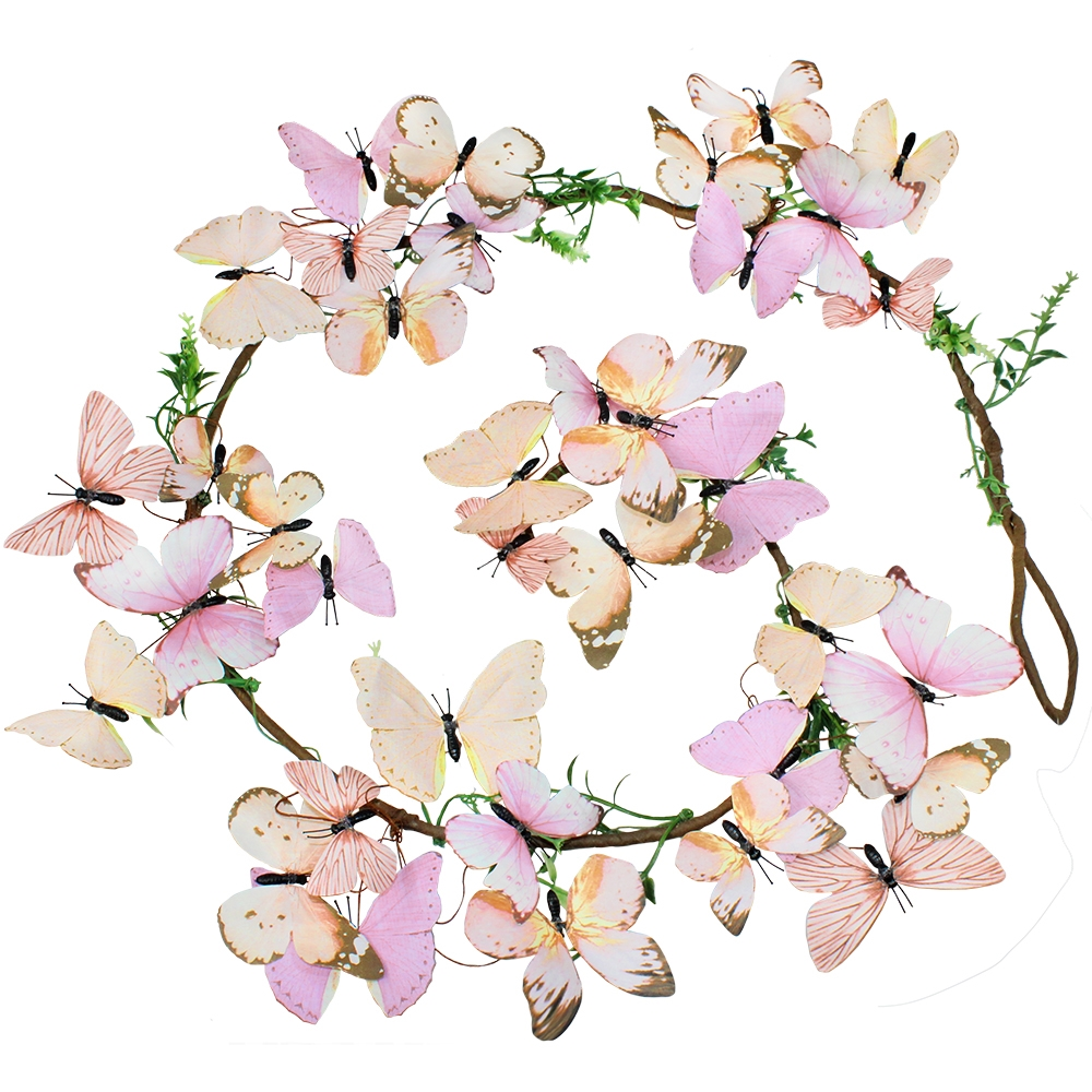 Wonderland Paper Butterfly Stem Garland