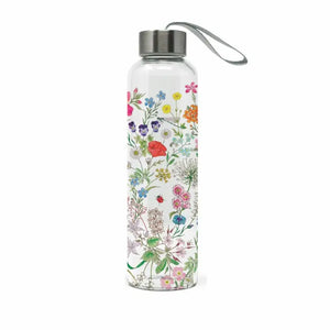 Glass Water Bottle - Romance Nature