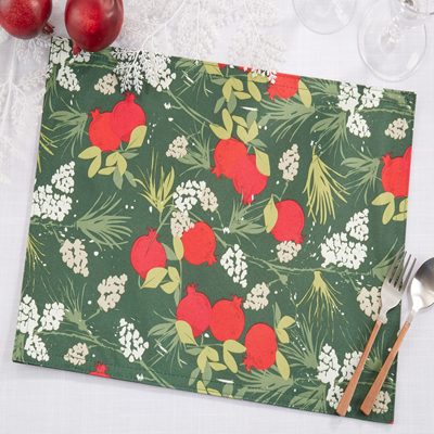 Holiday Pomegranate Placemat