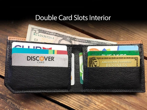 Great Wave - Printmaker Leather Wallet (Brown)