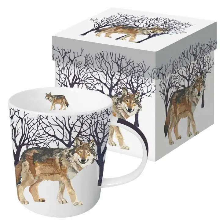 Mug In Gift Box- Winter Wolf