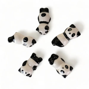 5pc chopsticks &  Cute Panda Chopstick Rest Gift Set