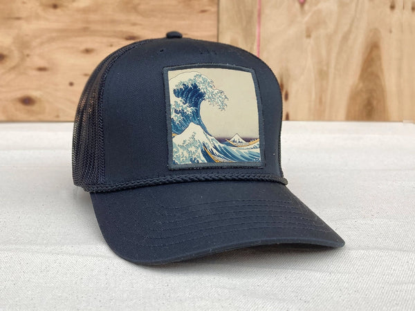Great Waves Hat - Black