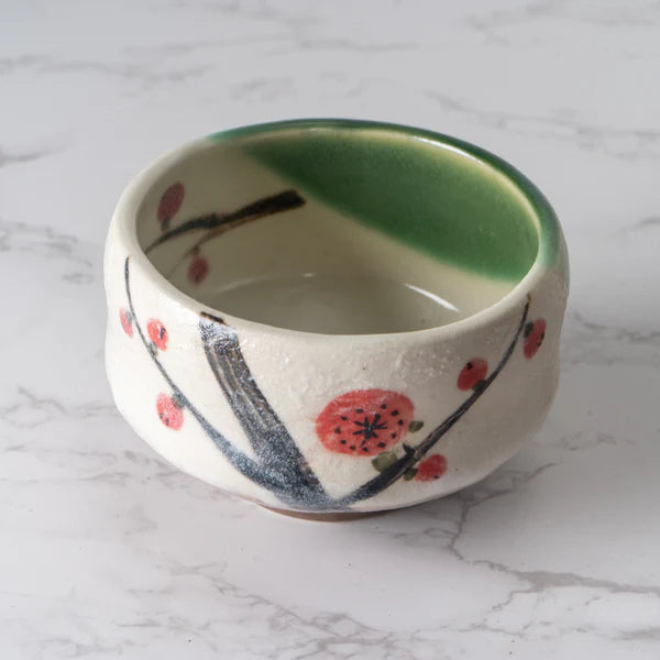 Ume Plum Blossoms  Matcha Bowl