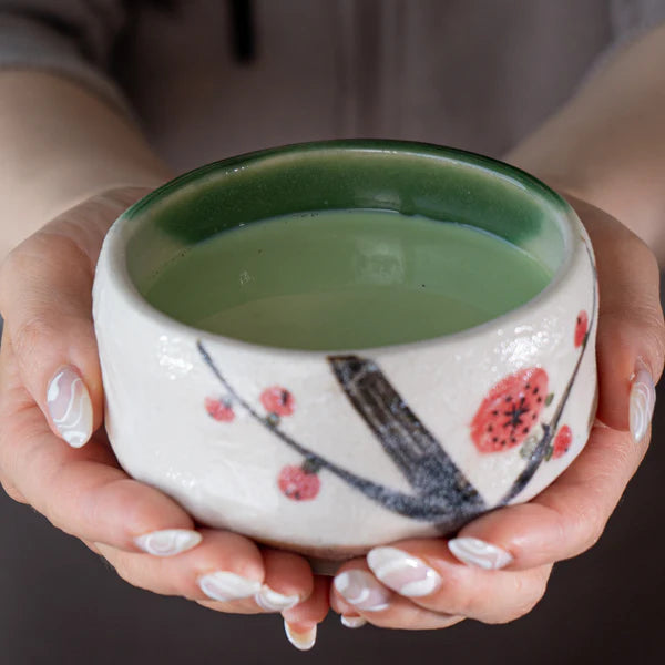 Ume Plum Blossoms  Matcha Bowl