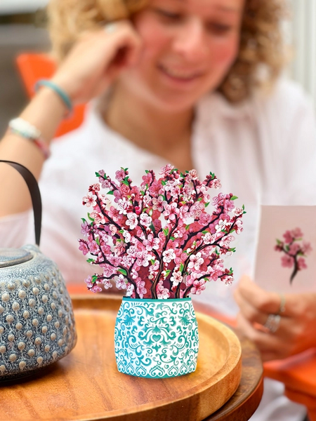 Mini Cherry Blossom Pop-Up Greeting Card