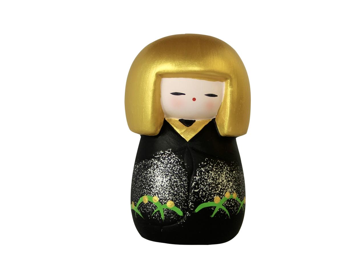Gold Kokeshi Doll