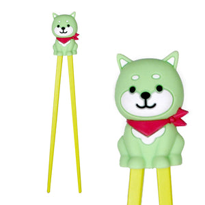 Green  Shiba Dog Training Chopsticks